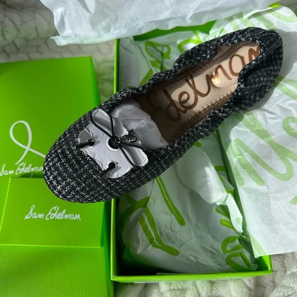 Sam Edelman Felicia flats brand new! Size 8 black boucle. - Picture 11 of 11